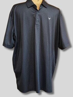 Callaway XL Opti-Dri Performance Golf Polo - Charcoal EUC